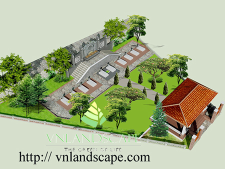 Nghĩa trang tư gia - VNLandscape - Công Ty TNHH Kiến Trúc Xây Dựng Cảnh Quan Việt Nam